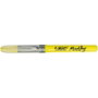 BIC Brite Liner Grip Marcador Fluorescente Amarillo Caja de 12